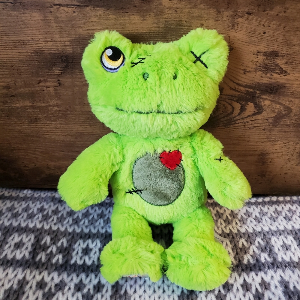 Build A Bear Zombie Frog Buddies Halloween 10" Plush 2022 BAB NWT
